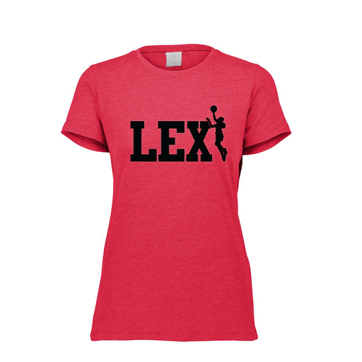 [FTSCUBRD-FAXS-LOGO3] Decker Women's Tri-Blend T-Shirt - Short Sleeve (Female Adult XS, Red, Logo 3)