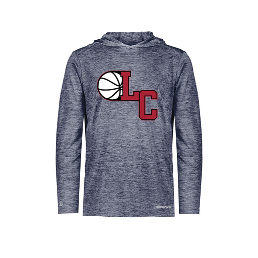 [FOLHCGNV-AS-LOGO1] Decker Men's Charge Hoodie (Adult S, Navy, Logo 1)