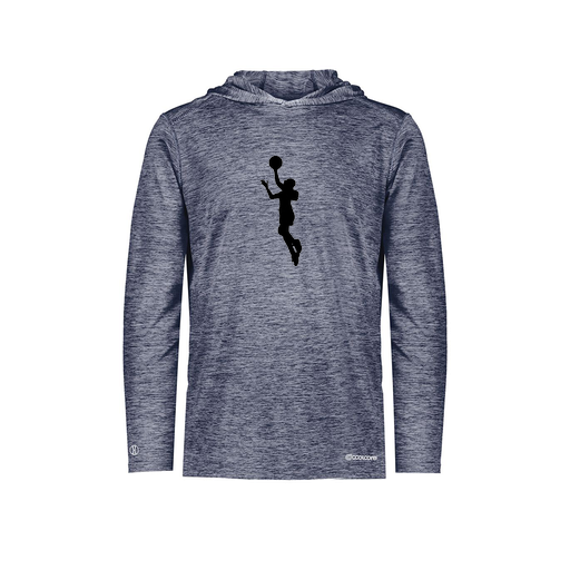 [FOLHCGNV-AS-LOGO2] Decker Men's Charge Hoodie (Adult S, Navy, Logo 2)