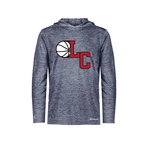 [FOLHCGNV-YS-LOGO1] Decker Youth Charge Hoodie (Youth S, Navy, Logo 1)