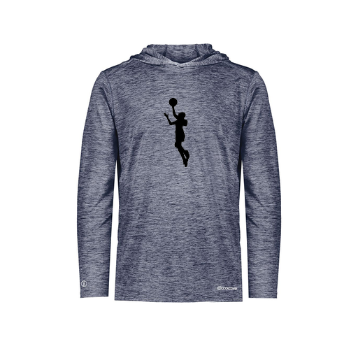 [FOLHCGNV-YS-LOGO2] Decker Youth Charge Hoodie (Youth S, Navy, Logo 2)