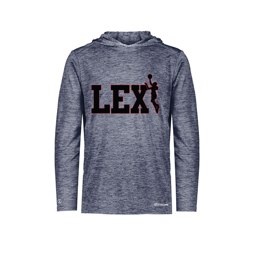 [FOLHCGNV-YS-LOGO3] Decker Youth Charge Hoodie (Youth S, Navy, Logo 3)