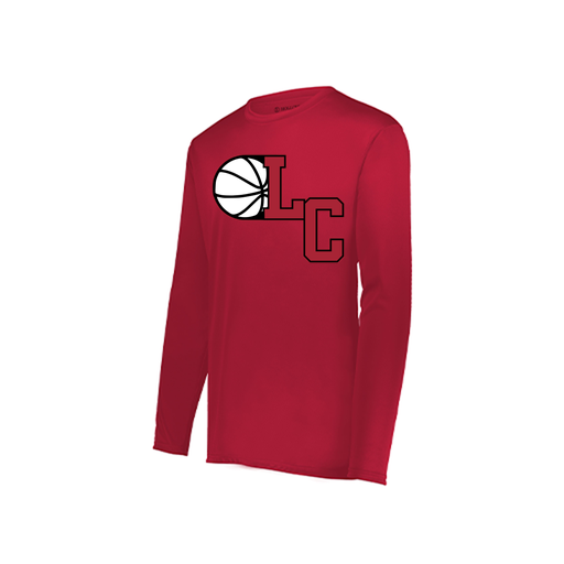 [222822.083.XS-LOGO1] Men's LS Smooth Sport Shirt (Adult XS, Red, Logo 1)