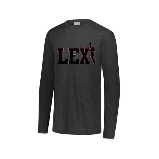 [FTLCUBBK-AXS-LOGO3] Decker Men's Tri-Blend T-Shirt - Long Sleeve (Adult XS, Black, Logo 3)