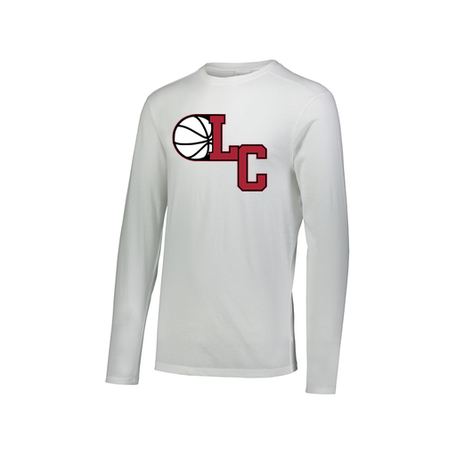 [FTLCUBWH-AXS-LOGO1] Decker Men's Tri-Blend T-Shirt - Long Sleeve (Adult XS, White, Logo 1)