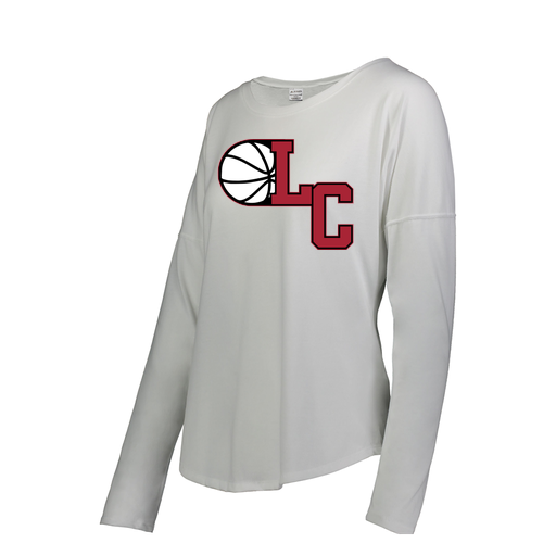 [FTLCUBWH-FAS-LOGO1] Decker Women's Tri-Blend T-Shirt - Long Sleeve (Female Adult S, White, Logo 1)